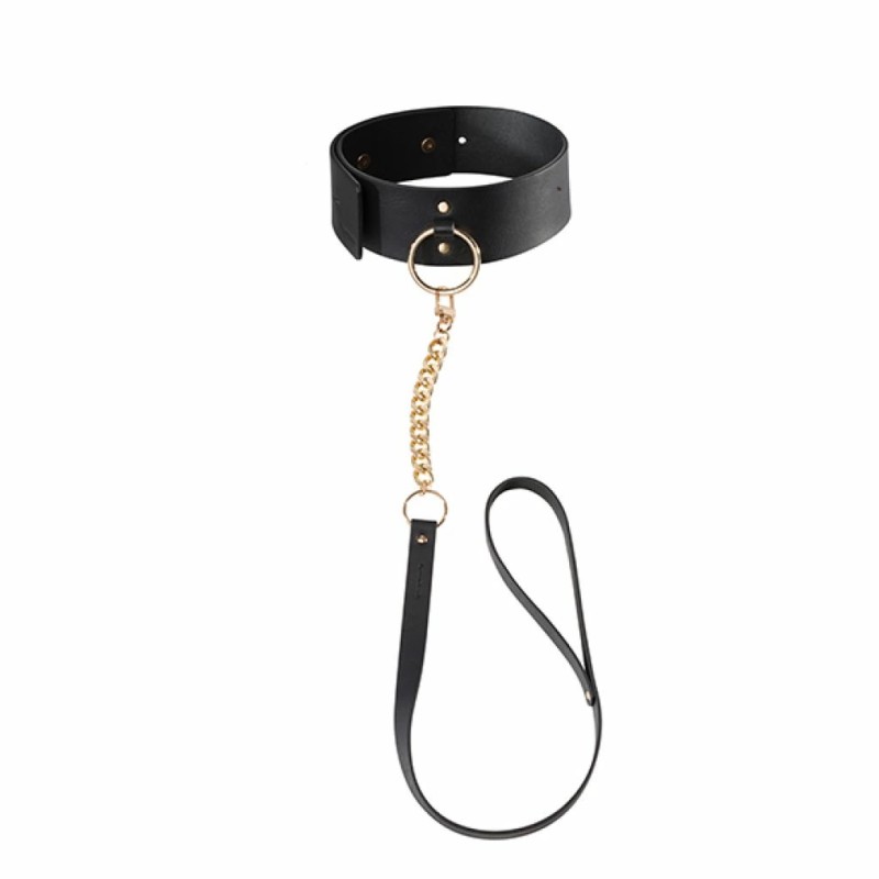 Obroża i smycz - Bijoux Indiscrets Maze Wide Choker Black